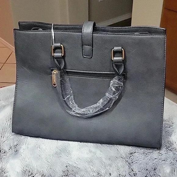 New!  Classy gray‎ handbag - Picture 3 of 7